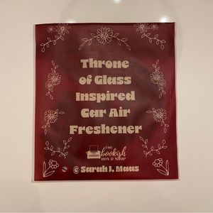 The Bookish Box August 2023 Car Air Freshener